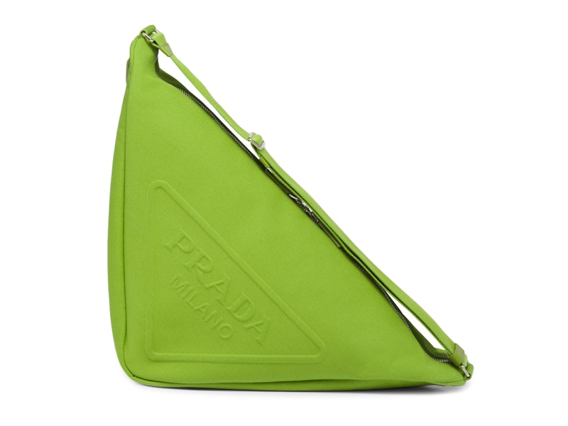 Prada Canvas Triangle Bag Fern Green