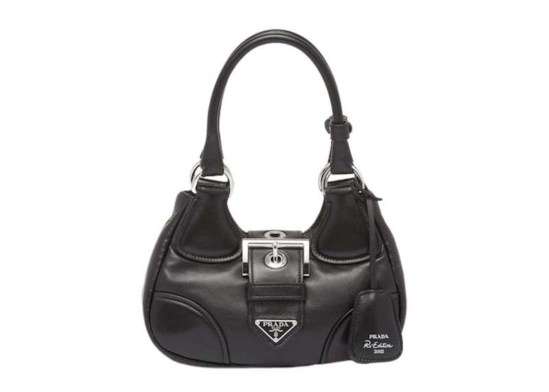 Prada Moon Padded Nappa-Leather Bag Black