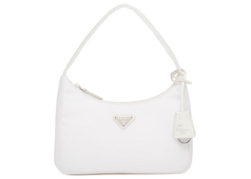 Prada Re-Edition 2000 Nylon Mini Bag White