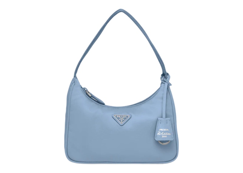 Prada Re-Edition 2000 Re-Nylon Mini Bag Celeste