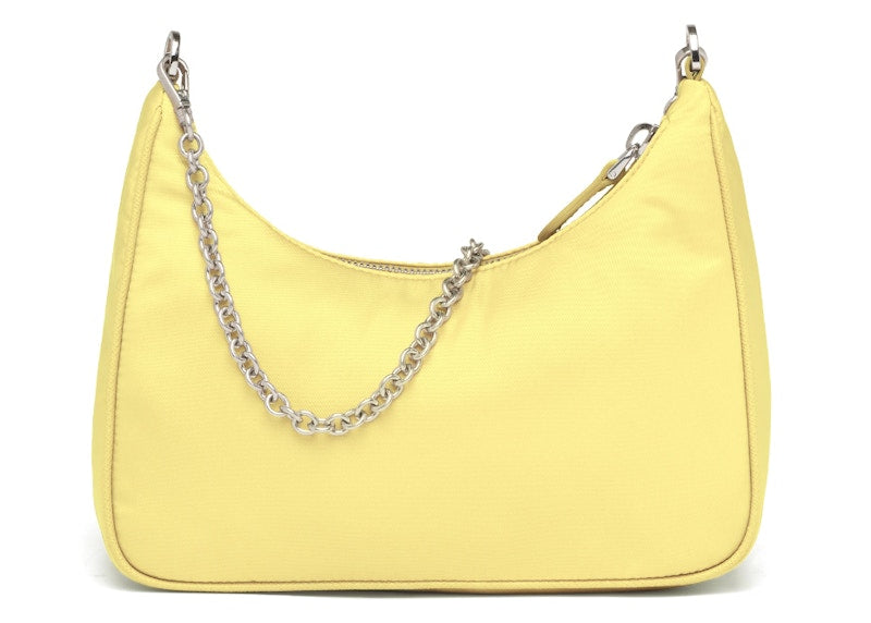 Prada Re-Edition 2005 Nylon Bag Lemon Yellow