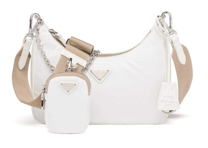 Prada Re-Edition 2005 Nylon Bag White