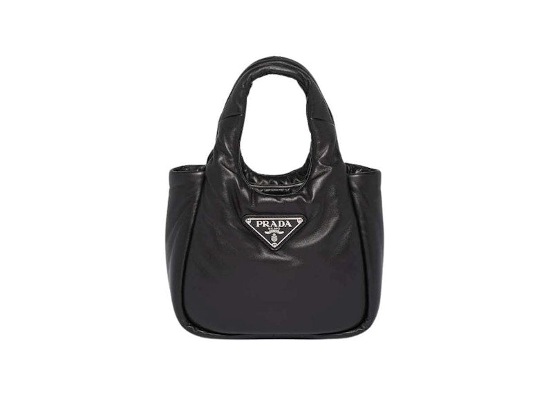 Prada Small Padded Soft Nappa-Leather Bag Black