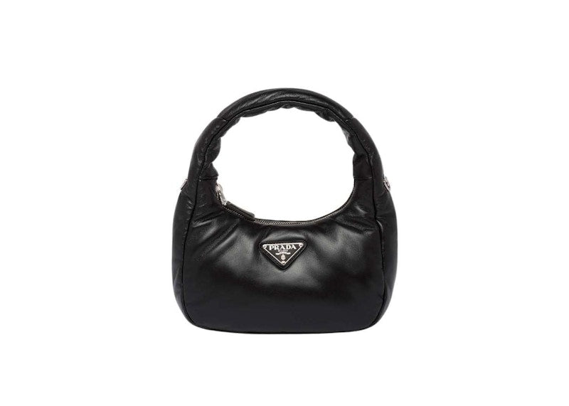 Prada Soft Padded Nappa-Leather Mini Bag Black