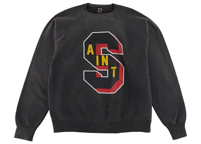 Saint Mxxxxxx X Denim Tears St Sweatshirt Vintage Black