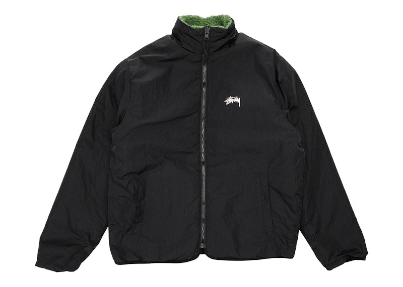 Stussy 8 Ball Sherpa Reversible Jacket Green – Kicks Machine