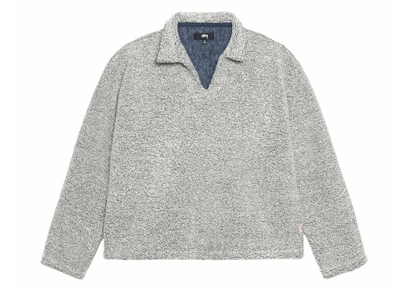 Stussy Wool Blend Sherpa Pullover Cloud