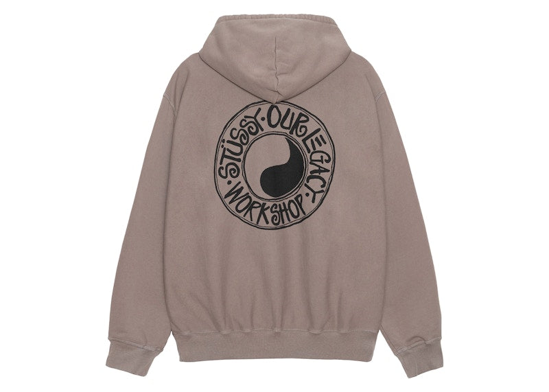 Stussy X Our Legacy Work Shop Buana Pigment Dyed Hoodie Taupe