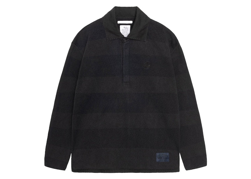 Stussy X Our Legacy Work Shop Rugby Knit Mud Overdye Stripe