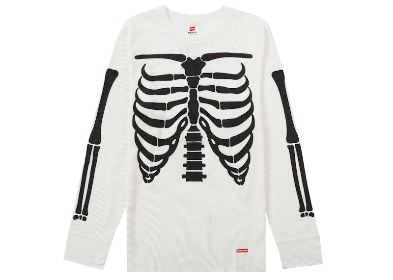 SUPREME HANES BONES SKELETON offers THERMAL CREW LS SHIRT THERMAL RED XL xLarge