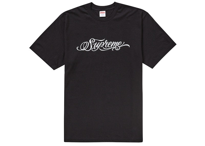 Supreme Script Tee Black