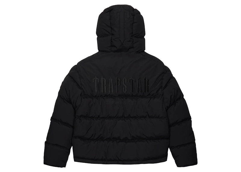 Trapstar Decoded 2.0 Hooded Puffer Jacket Blackout Edition