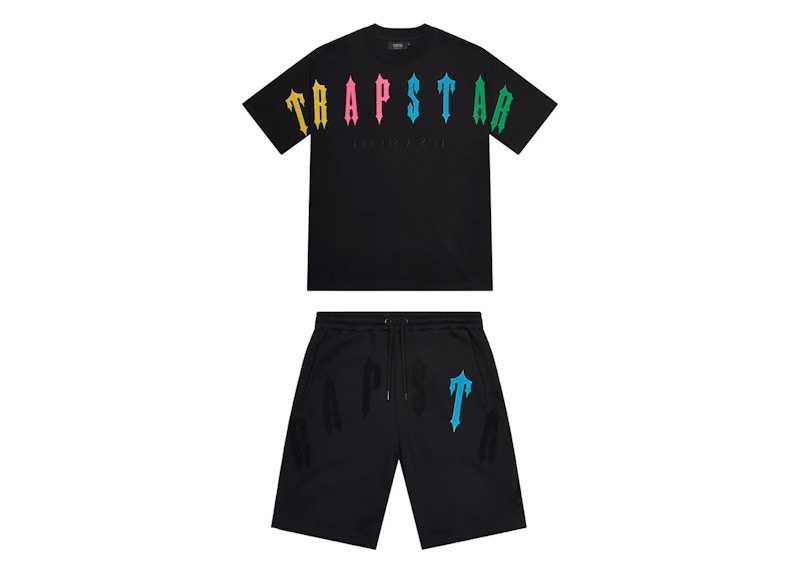 Trapstar Irongate Arch 2.0 Short Set Black/Candy