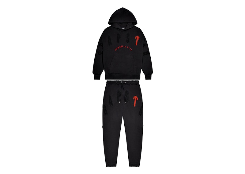 Trapstar Irongate Arch Chenille 2.0 Tracksuit (Fw24) Black/Red