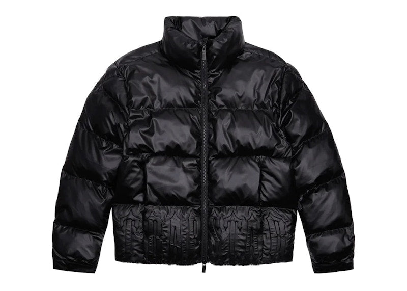 Trapstar Irongate Embossed Puffer Jacket Matte Black