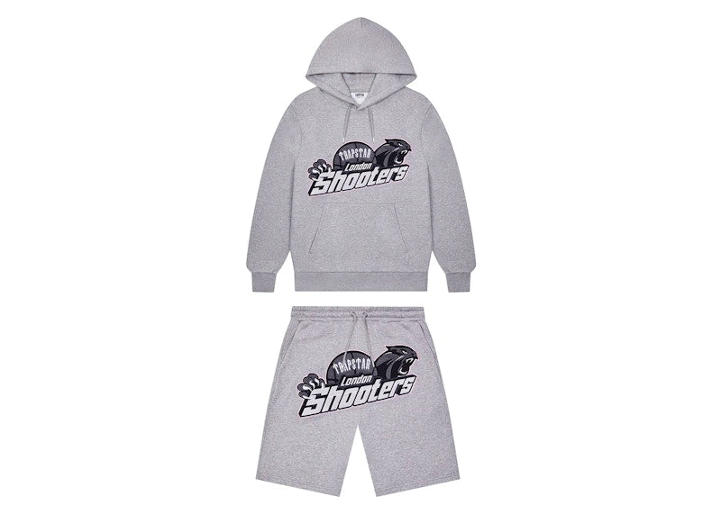 Trapstar Shooters Hoodie Short Set Grey