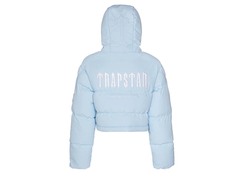 Trapstar Women'S Decoded 2.0 Hooded Puffer Ice Blue