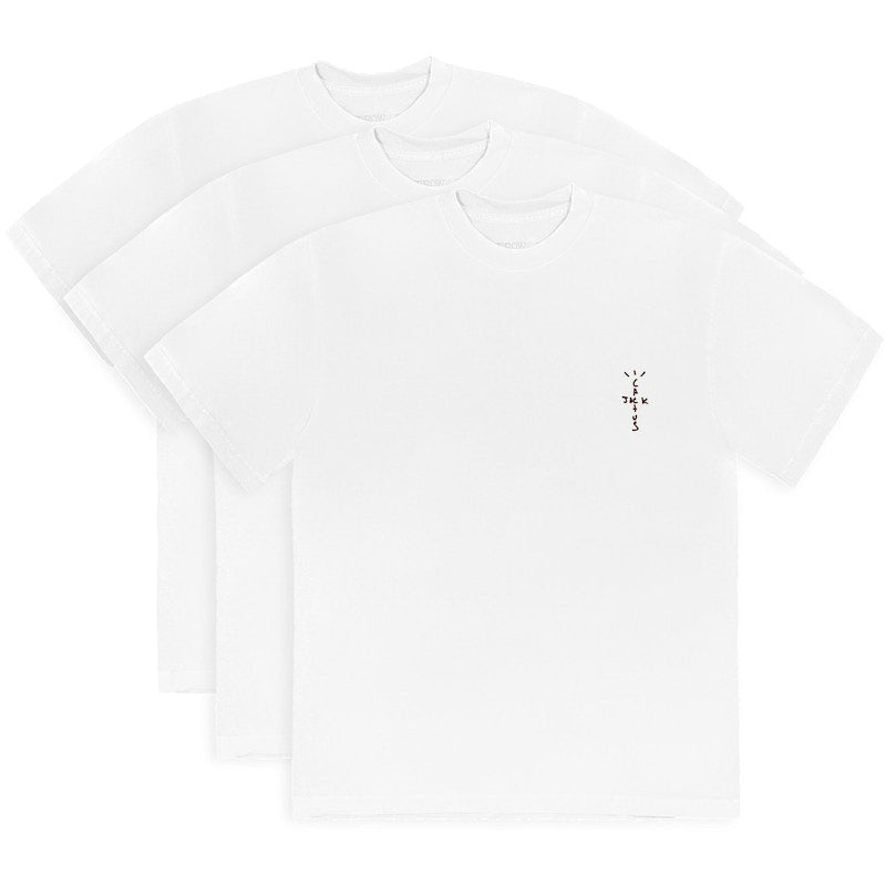 Travis Scott Cj T-Shirt (3 Pack) White