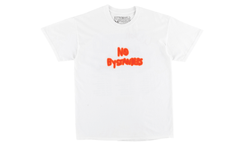 Travis Scott No Bystanders Tee White