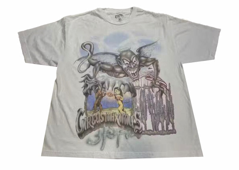 Travis Scott Utopia Circus Maximus 2023 Tour Iii Tee White