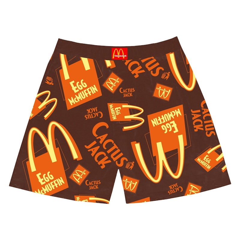 Travis Scott X Mcdonald'S Cactus Jack Breakfast Boxers Brown