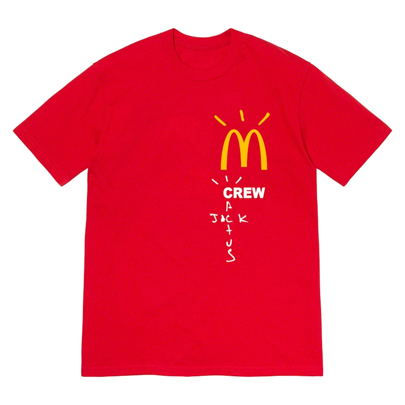 Travis Scott X Mcdonald'S Crew T-Shirt Red