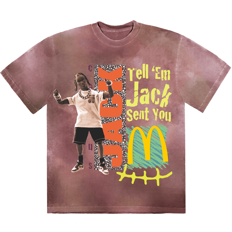 Travis Scott X Mcdonald'S Jack Smile Ii T-Shirt Berry