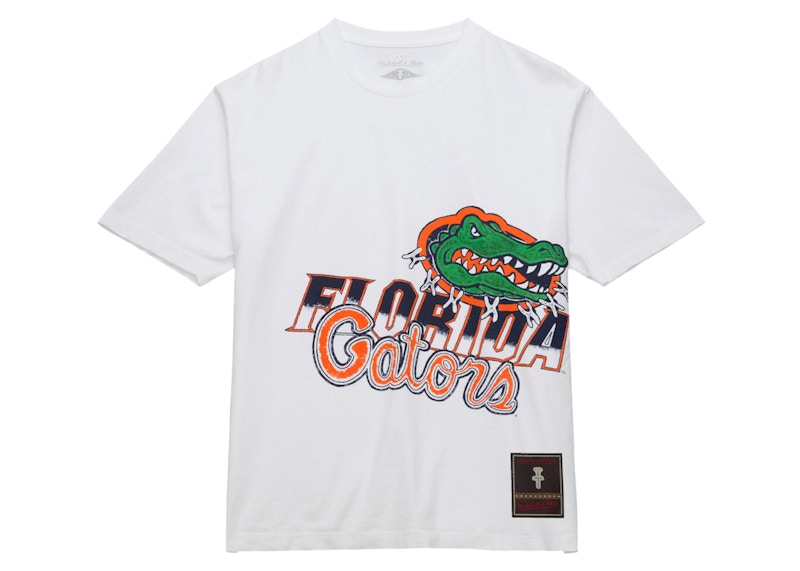 Travis Scott X Mitchell & Ness Florida Gators Hand-Drawn T-Shirt White