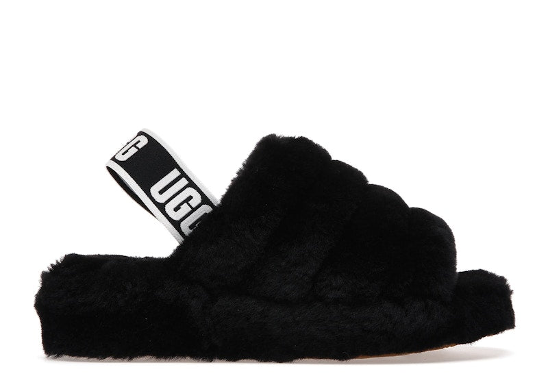 Ugg Fluff Yeah Slide Black (Women'S)