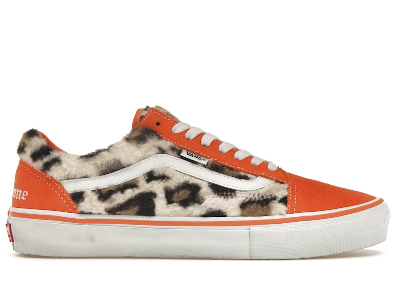 Vans Old Skool Supreme Leopard Orange