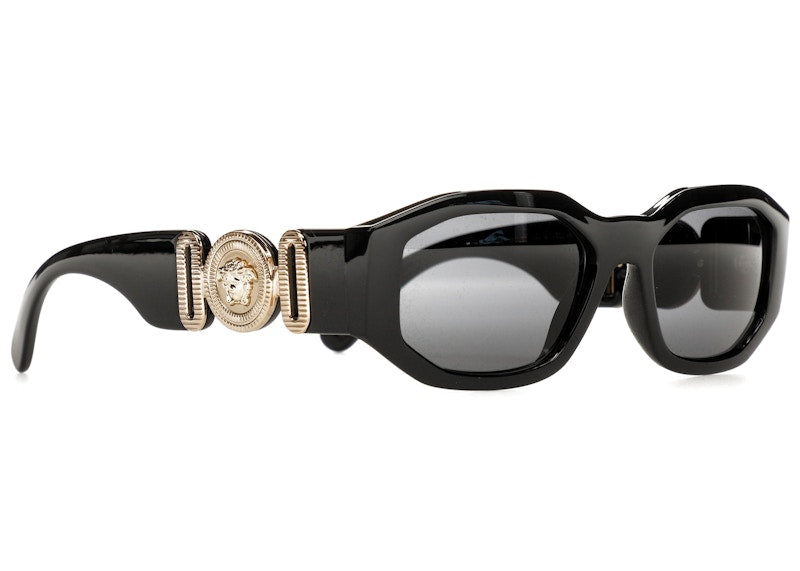 Versace Irregular Biggie Sunglasses Black/Black (Ve4361)