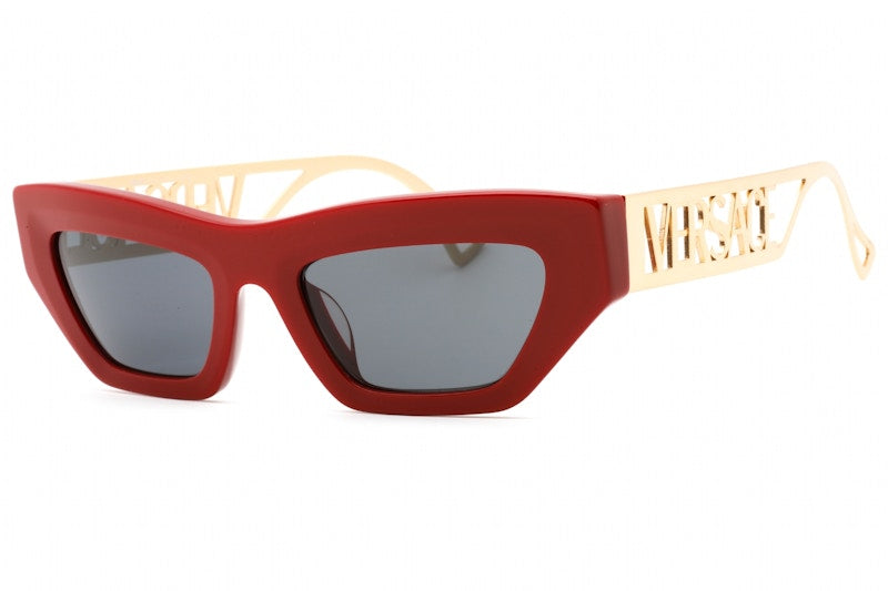 Versace Rectangle Sunglasses Red/Dark Grey (Ve4432U-538887)