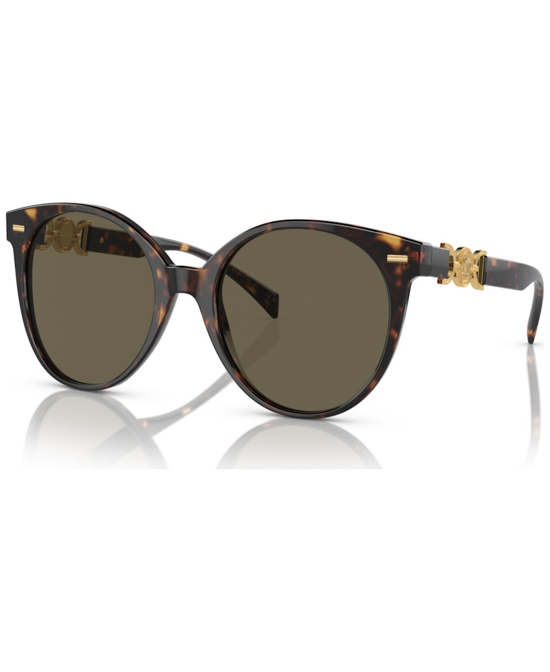 Versace Round Sunglasses Tortise (Ve4442-108-3)