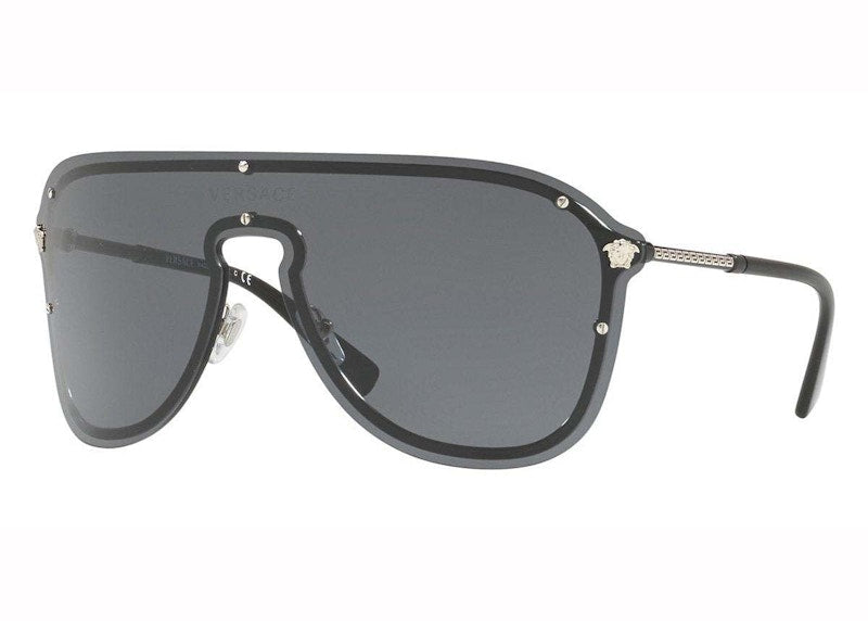 Versace Shield Sunglasses Grey/Silver (Ve2180 1000/87)