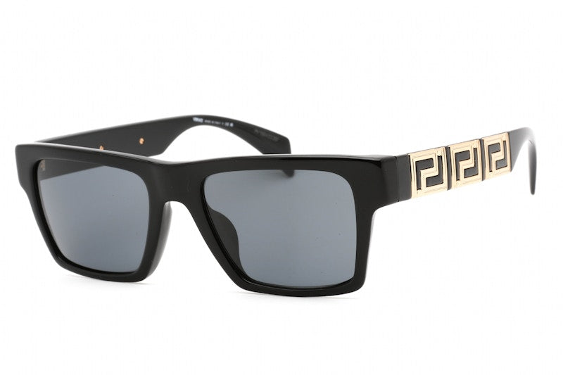 Versace Square Sunglasses Black/Dark Grey (Ve4445F-Gb1/87)