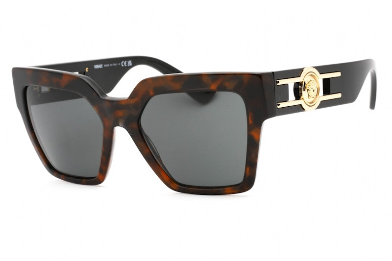 Versace Square Sunglasses Havana/Dark Grey (Ve4458-542987)