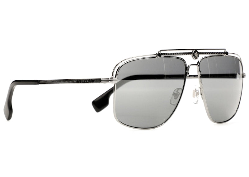 Versace Square Sunglasses Silver (Ve2242-10016G)