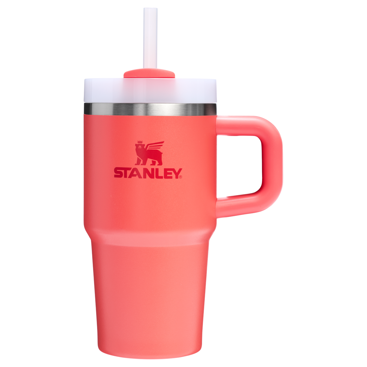 THE QUENCHER H2.O FLOWSTATE TUMBLER WITH HANDLE  20 OZ Hot Coral