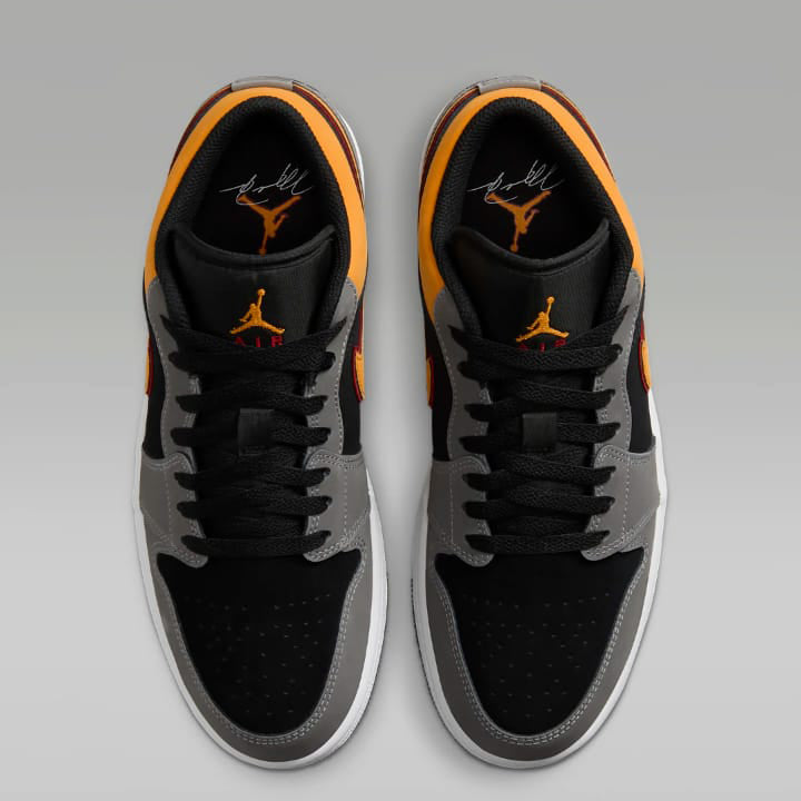 Air Jordan 1 Low Light Graphite Vivid Orange