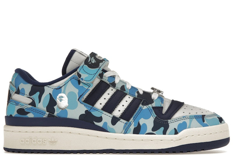 Adidas Forum 84 Low Bape 30Th Anniversary Blue Camo