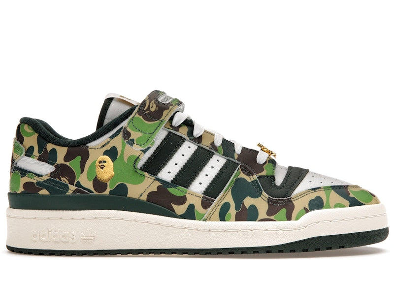 Adidas Forum 84 Low Bape 30Th Anniversary Green Camo