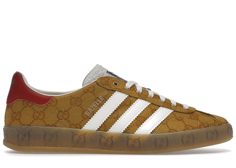 Adidas Gazelle Gucci Original Gg Beige Brown