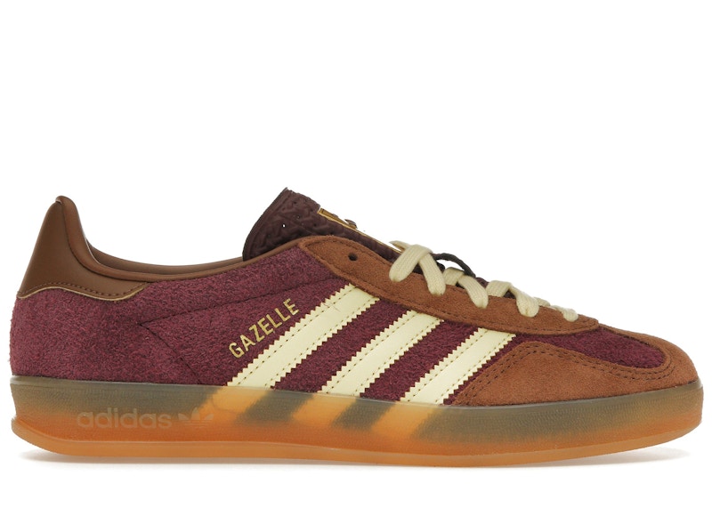 Adidas Gazelle Indoor Maroon Almost Yellow