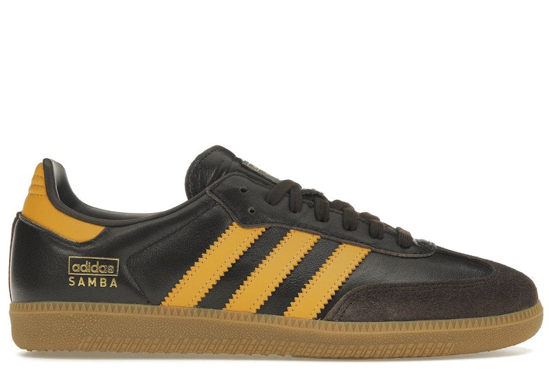 Adidas Samba Og Dark Brown Preloved Yellow