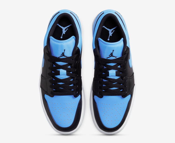 Jordan shoes best sale blue and black