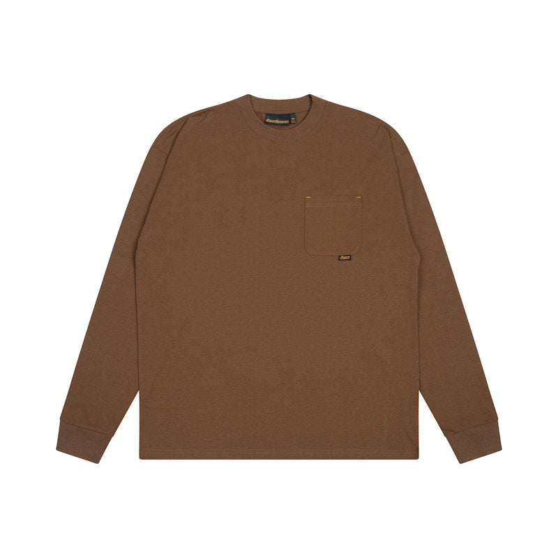 Drew House Basic L/S Pocket Tee Brown