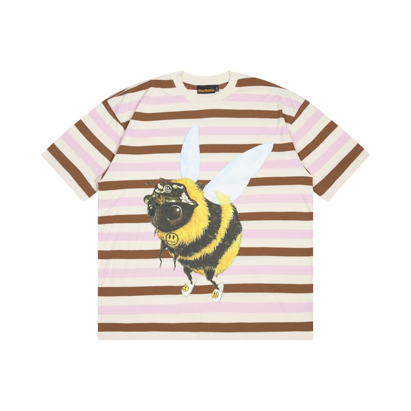 Drew House Bizzy Ss Tee Brown Stripe