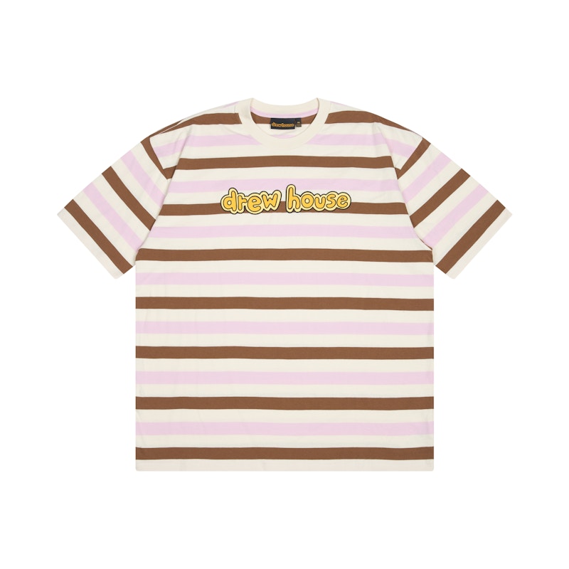 Drew House Cartoon Font Ss Tee Neapolitan Stripe