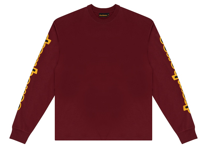 Drew House Ls Hug Tee Burgundy