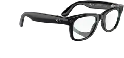 Ray Ban Meta Smart Glasses - Wayfarer Shiny Black Clear Lenses